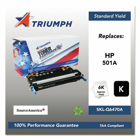 TRIUMPH Remanufactured Q6470A 501A Toner, 6,000 Page-Yield, Black 751000NSH0295 SKL-Q6470A